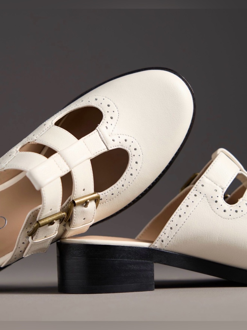 SILENT D Dallas Double-Strap Mary Jane Mules